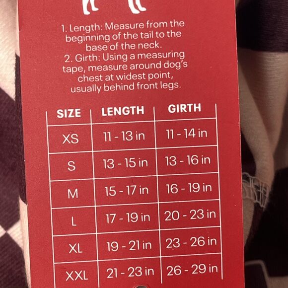 Reebok Pink Maroon Plaid Dog Hoodie Sweatshirt Size Large  (Chest 20-23”) - Picture 5 of 7